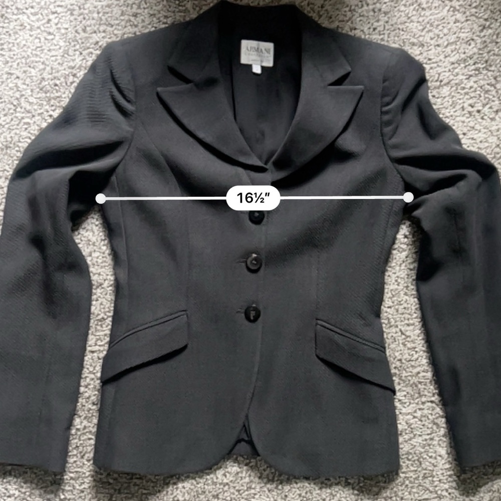 Armani Collezioni Vintage Y2K Fitted Blazer - Office Siren Corpcore Boardroom - Picture 14 of 15